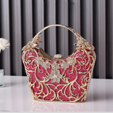 Hollow Out Party Clutch Shiny Banquet Bag