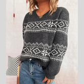 Relaxed fit turtleneck dropped shoulder sweater