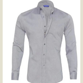 Men's Full Size Classic Button-Down Long Sleeve Business Shirt Plus Size