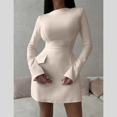 Long Sleeve Bodycon Mini Dress with Pockets