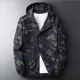 Men's Casual Hooded Camouflage Printed Jacket