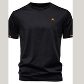 Men's Embroidered Round Neck T-Shirt