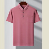 Plus Size Men's Casual Collared Polo Tee
