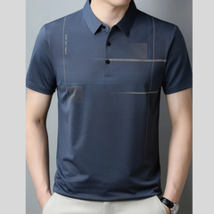 Men's Plus Size Moisture-Wicking Short Sleeve Polo