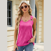 Round Neck Wide Strap Tank