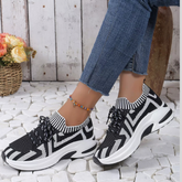 Round Toe Platform Sneakers