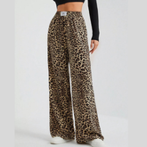 Full Size Leopard Print Wide Leg Pants Plus Size