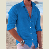 Men's Full Size Button Up Long Sleeve Shirt Plus Size