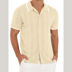 Men's Full Size Button Down Short Sleeve Shirt Plus Size