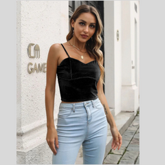 Sweetheart Neck Cropped Cami
