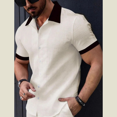 Men's Button Up Short Sleeve Shirt
