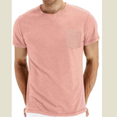 Men's Classic Round Neck Pocket T-Shirt