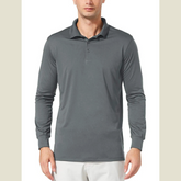 Long Sleeve Collared Neck Polo Shirt