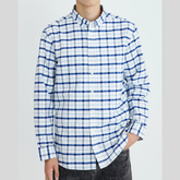 Men's Full Size Plaid Long Sleeve Shirt Plus Size