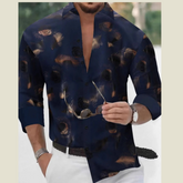 Men's Extended Size Full Sleeve Button-Up Shirt