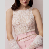 Lace Round Neck Tank