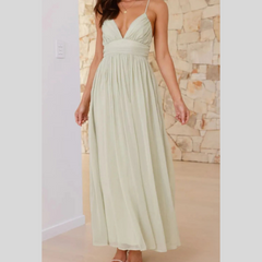 Ruched V-Neck Cami Dress