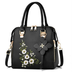 Fashion Flowers Embroidered Handbag Women Shoulder Messenger Bags