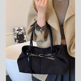 Buckle Decor Shoulder Bag