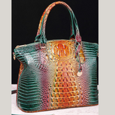 Gradient PU Leather Handbag