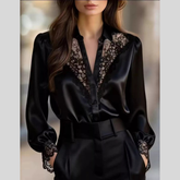 Lace Detail Long Sleeve Shirt
