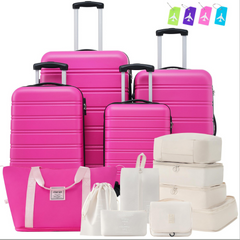 4-Piece Hardshell Luggage Set �Lightweight Suitcases (16", 20", 24", 28") with Free USA Shipping