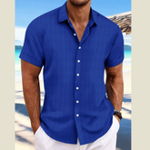 Men's Plus Size Short Sleeve Button-Down Shirt �Big and Tall Casual Fit
