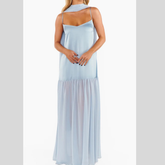 Adjustable Strap Maxi Cami Dress with Scarf