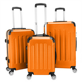 3-in-1 ABS Trolley Case 20 Inches, 24 Inches, 28 Inches Orange FREE USA SHIPPING