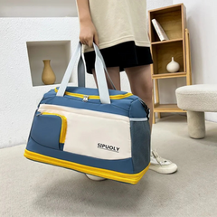 Color Block Oxford Cloth Travel Bag