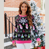 Christmas Ribbed Trim Sweater