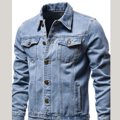Men's Long Sleeve Button Down Denim Jacket �Classic Jean Outerwear
