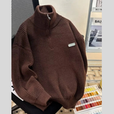 Men's Half-Zip Long Sleeve Sweater
