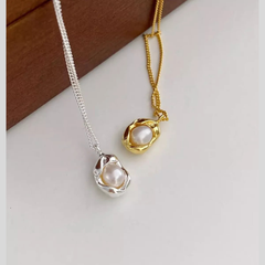 Pearl 925 Sterling Silver Necklace