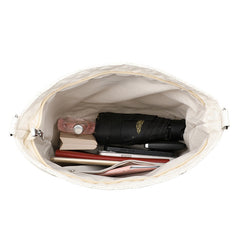 Fashion Quilted Shoulder Diamond Lattice Letter Label Large-capacity Crossbody Bag