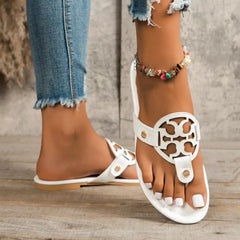 Minimal Toe Post Slip-On Sandals
