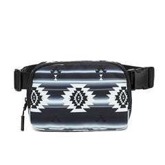 New Bohemian Print Waist Bag With Adjustable Shoulder Strap Crossbody Bag For Women
