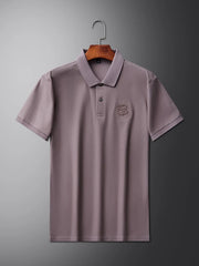 Men's Plus Size Embroidered Logo Short Sleeve Polo