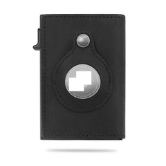Rfid Card Holder Men Wallets Money Bag Male Black Short Purse Small Leather Slim Wallets Mini Wallets For Air Tag