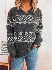 Relaxed fit turtleneck dropped shoulder sweater