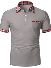 Men's Plus Size Casual Collared Polo
