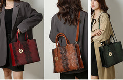 European And American Retro Women's Hand-held Crossbody Bag Three-piece Set