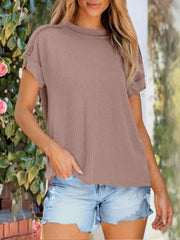 Round Neck Causal Short Sleeve T-Shirt