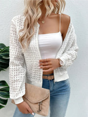Sleek Zip-Up Long Sleeve Jacket