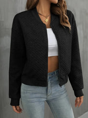 Casual Zip Up Long Sleeve Jacket