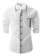 Men's Extended Size Button Down Shirt �Long Sleeve Comfort Fit