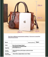 New Retro Contrasting Color Large Capacity Bag