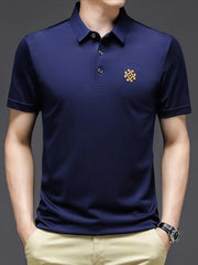 Men's Plus Size Breathable Short Sleeve Polo