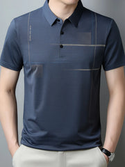 Men's Plus Size Moisture-Wicking Short Sleeve Polo