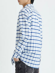Men's Full Size Plaid Long Sleeve Shirt Plus Size
